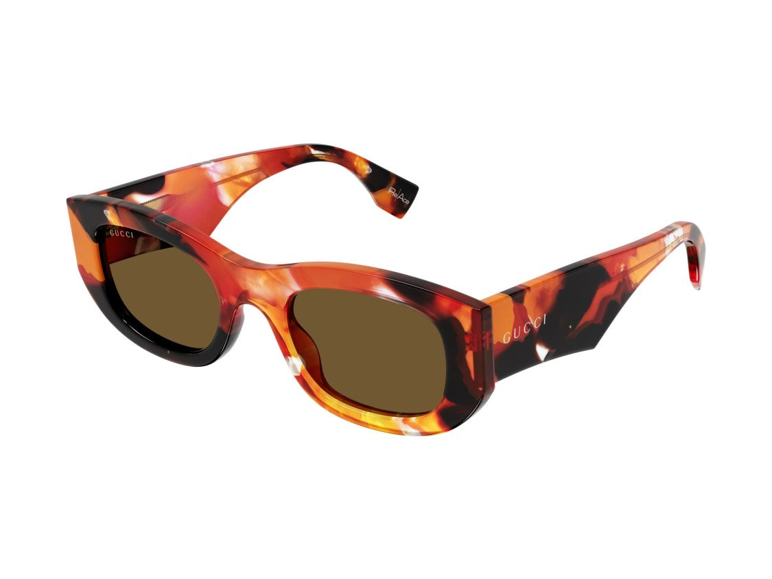Gucci Gg1627s Tortoiseshell Bold Oversized Sunglasses