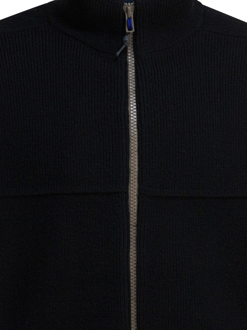 Gr10k Short Down Jacket With High Collar And Integrated Pockets