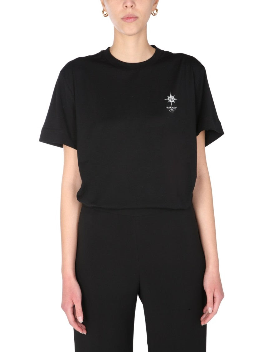 Givenchy Graphic Print Black Crew Neck T-Shirt