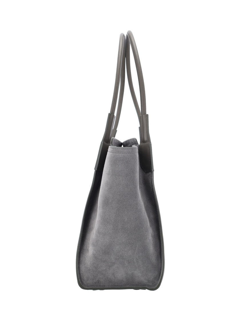 Victoria Beckham Structured Grey Bag With Minimalist Design