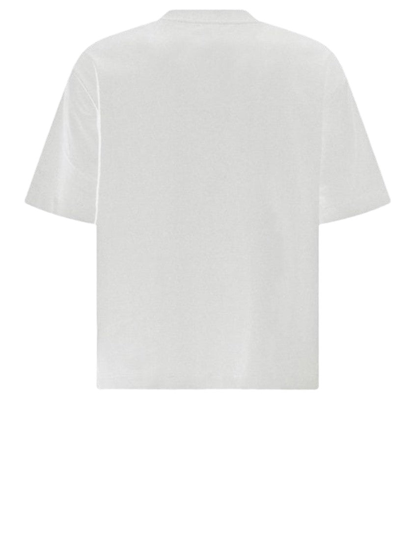 Off-White Cotton T-Shirt With Bold Logo Print