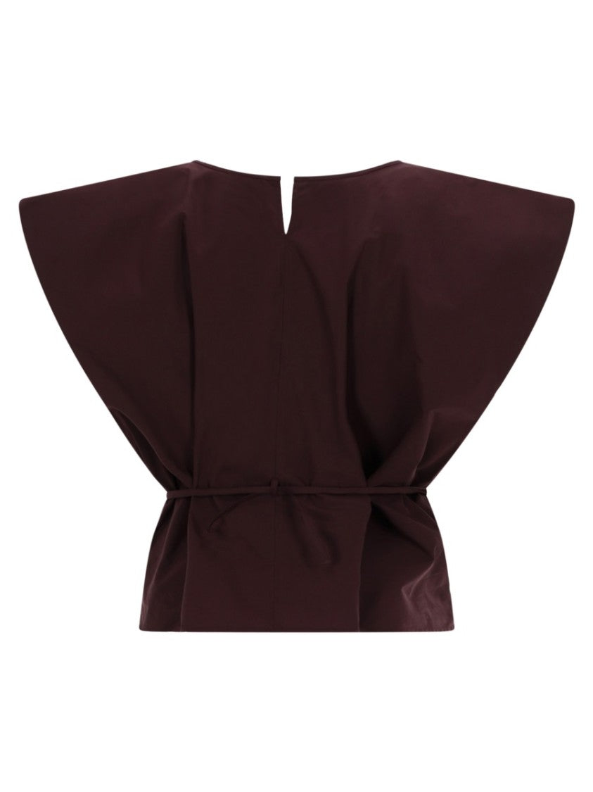 Alysi Neutrals Cotton Cape Extended Shirt