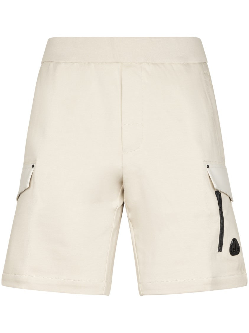 Moose Knuckles Minimalist Straight-Cut Cotton Shorts With Flap Pockets