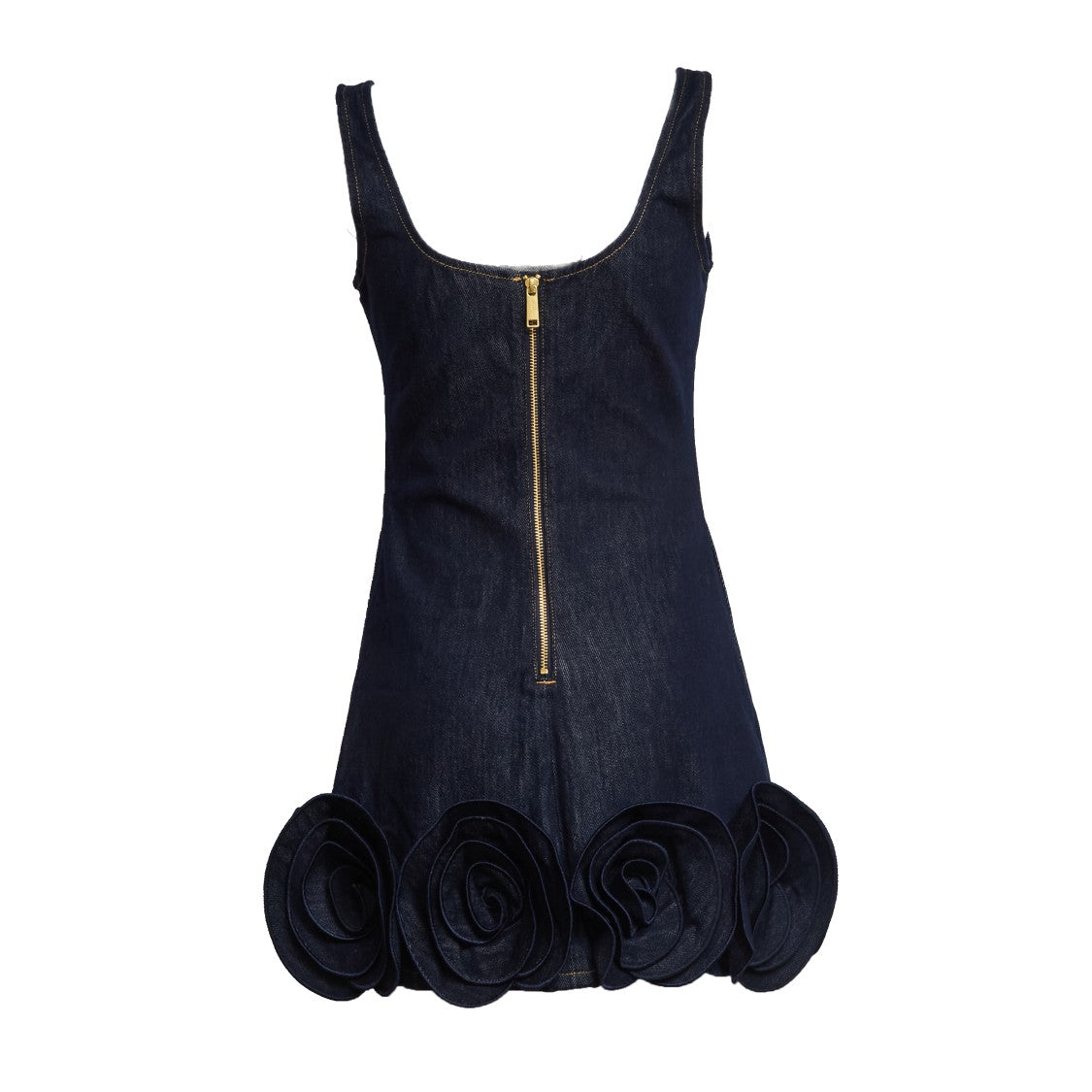 Self-Portrait Indigo Denim Corsage Mini Dress