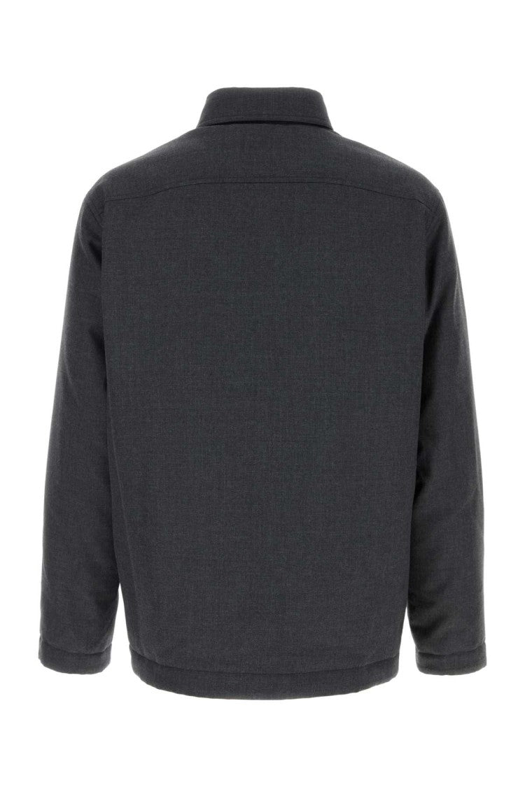 Gucci Dark Grey Polyester Blend Padded Shirt