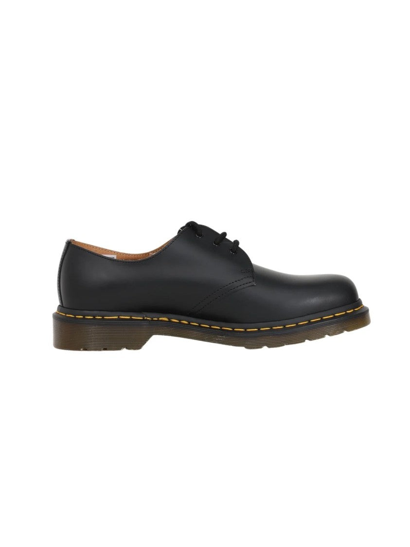 Dr. Martens Lace-Up Leather Shoes With Signature Yellow Stitching