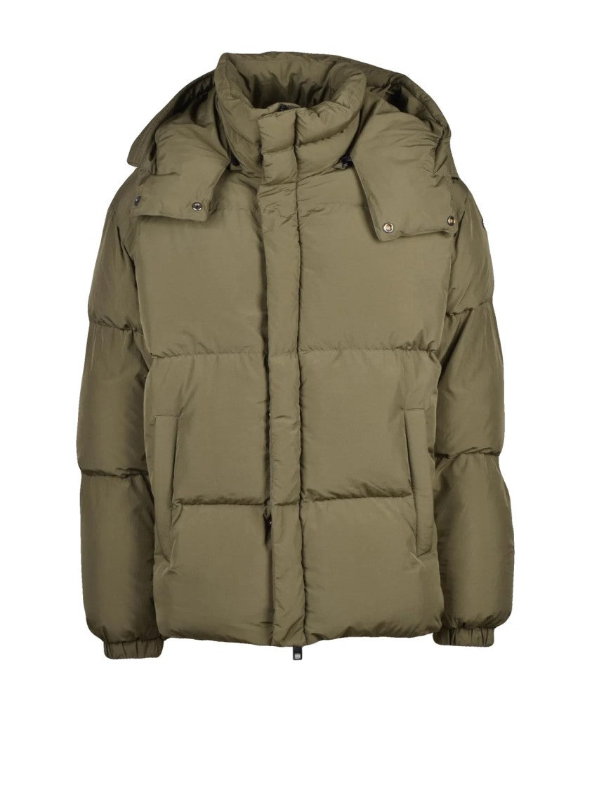 Diesel Military Green Nylon Down Jacket