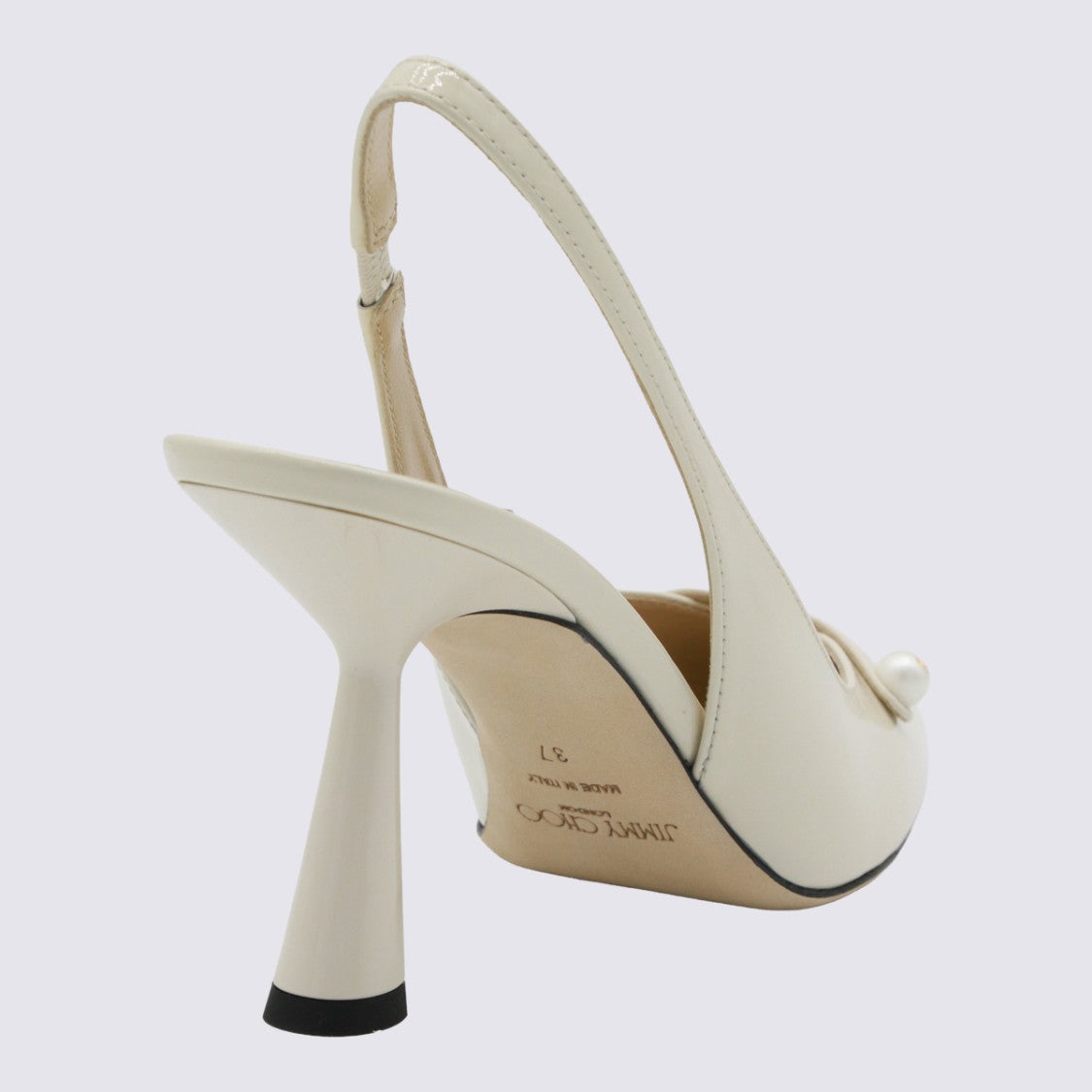 Jimmy Choo Glossy Finish Pointed-Toe Slingback Pumps