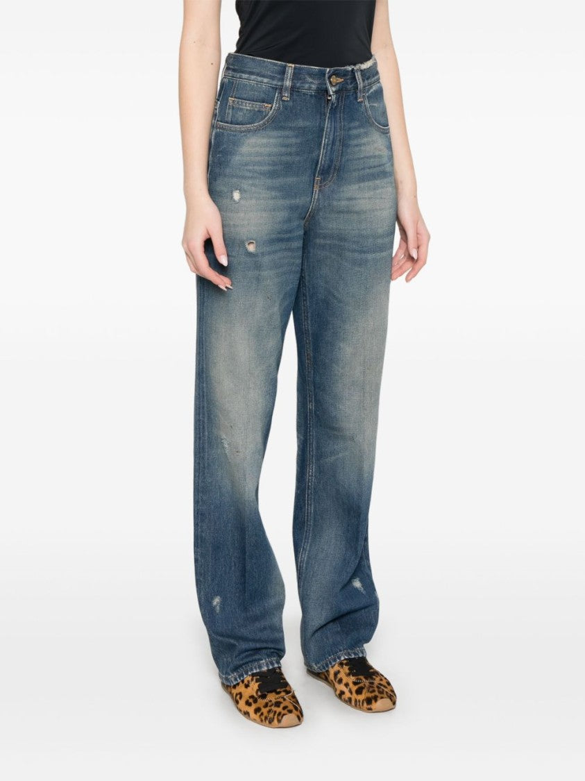 Golden Goose Indigo Blue Distressed Denim Jeans