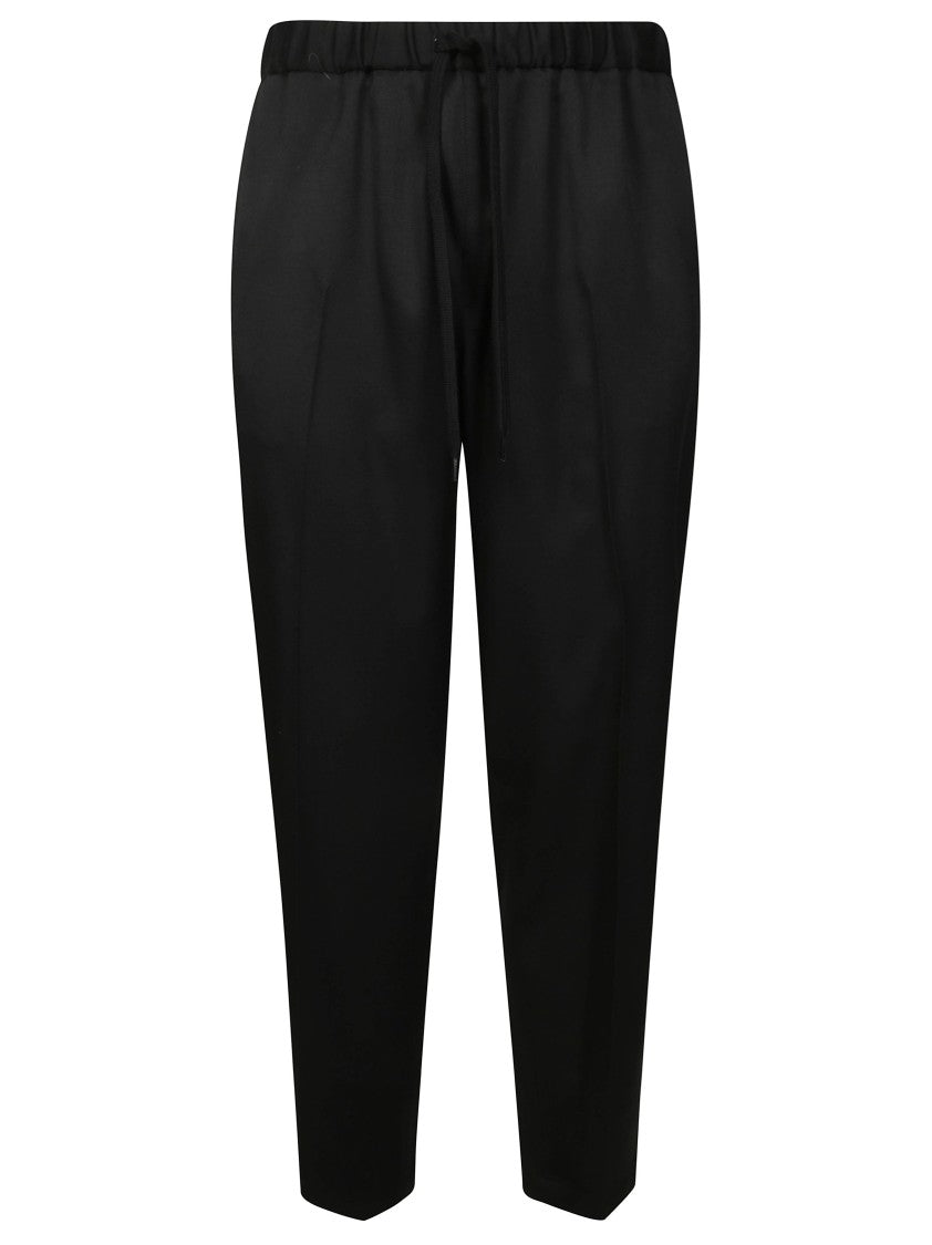Mm6 By Maison Margiela Relaxed-Fit Tailored Pants With Drawstring Waistband