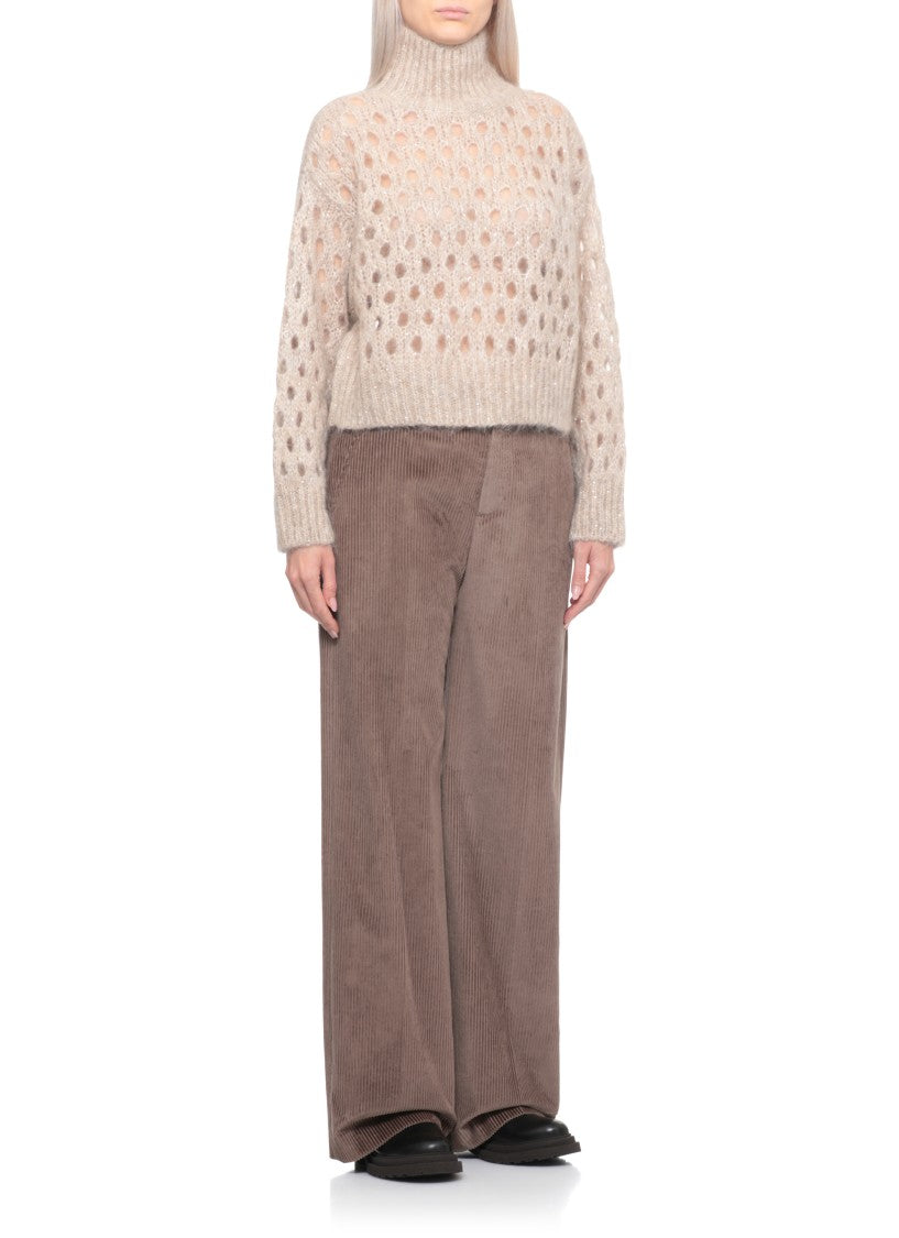Brunello Cucinelli Mohair Sweater With Paillettes