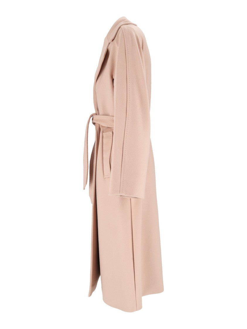 Max Mara Pink Resina Belted Coat