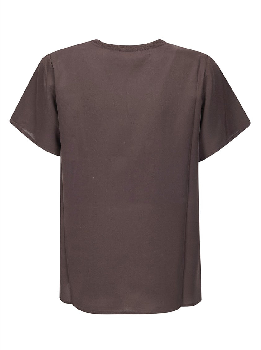 P.A.R.O.S.H. Silk T-Shirt With Classic Silhouette