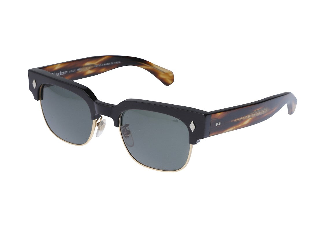 Kador Gold Tobako Cm Tortoiseshell Square Sunglasses