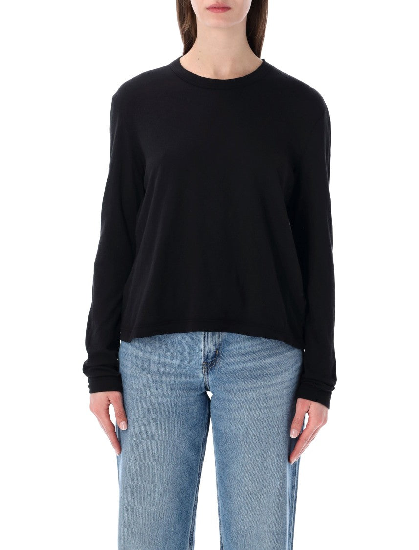 James Perse Lightweight Crepe Jersey Oversized T-Shirt