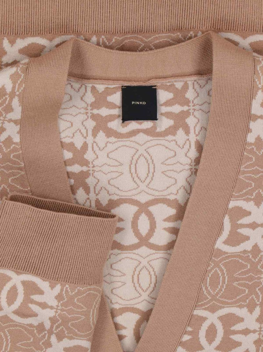 Pinko "Love Birds" Cardigan – Beige