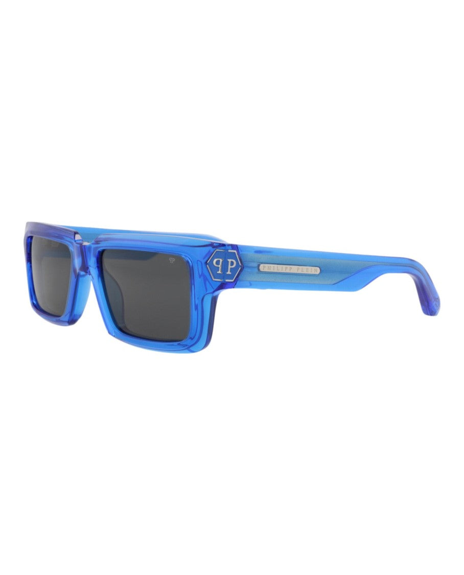 Philipp Plein Square-Frame Acetate Sunglasses With Distinctive Logo Emblem