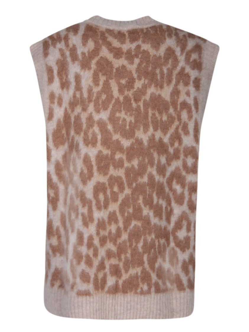 Ganni Beige Layering Vest