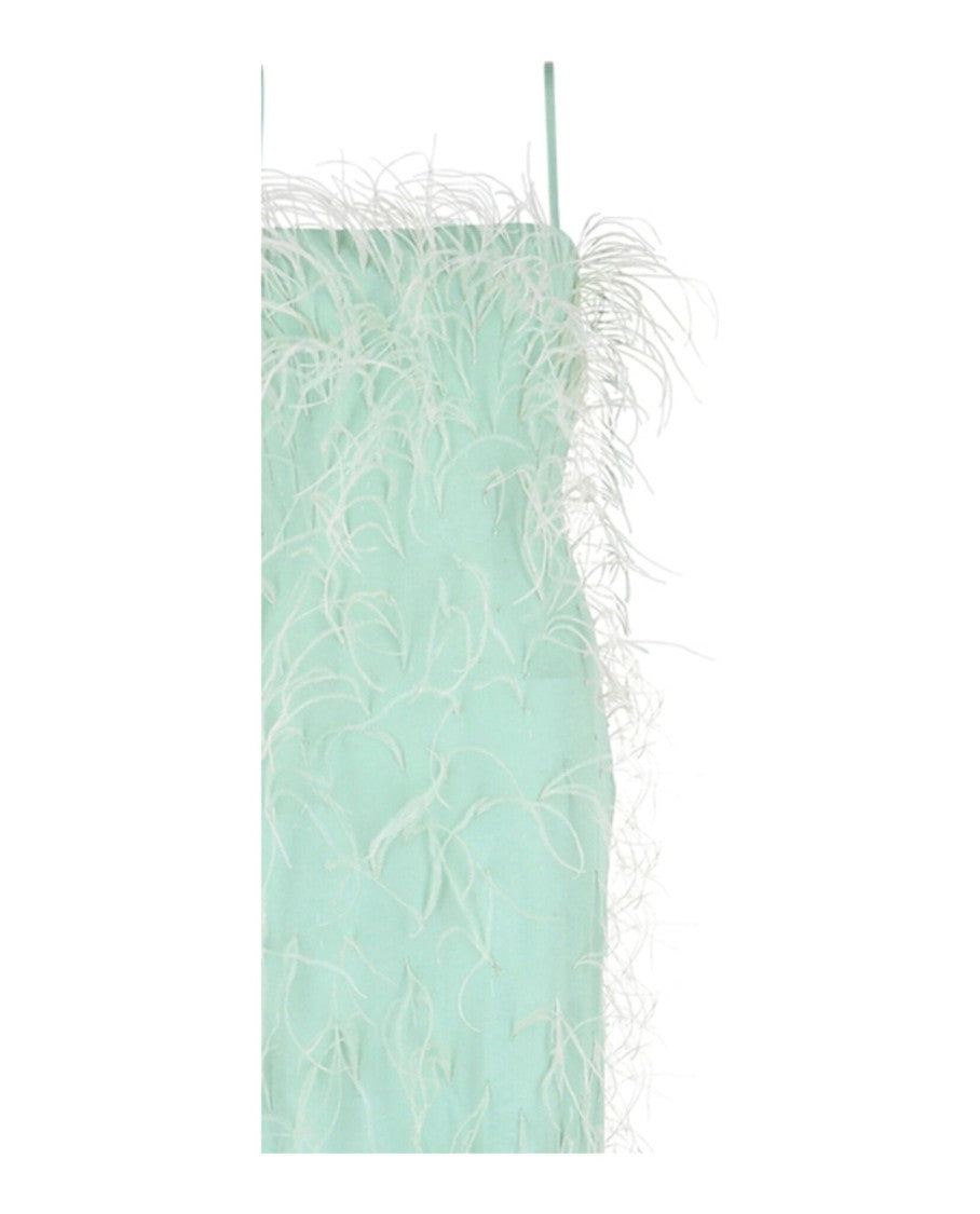 Givenchy Embroidered Feather Column Gown