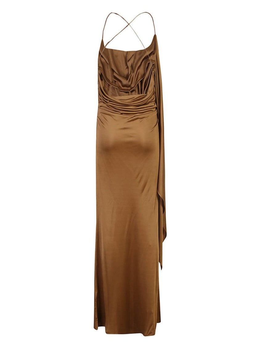 Giuseppe Di Morabito Draped Dress With Asymmetrical Detail And Sophisticated Silhouette