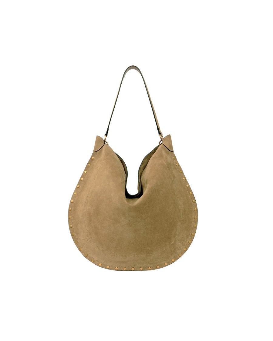 Isabel Marant Taupe Oskan Hobo Suede Handbag