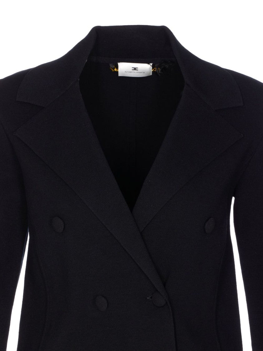 Elisabetta Franchi Tailored Double-Breasted Jacket With Structured Silhouette