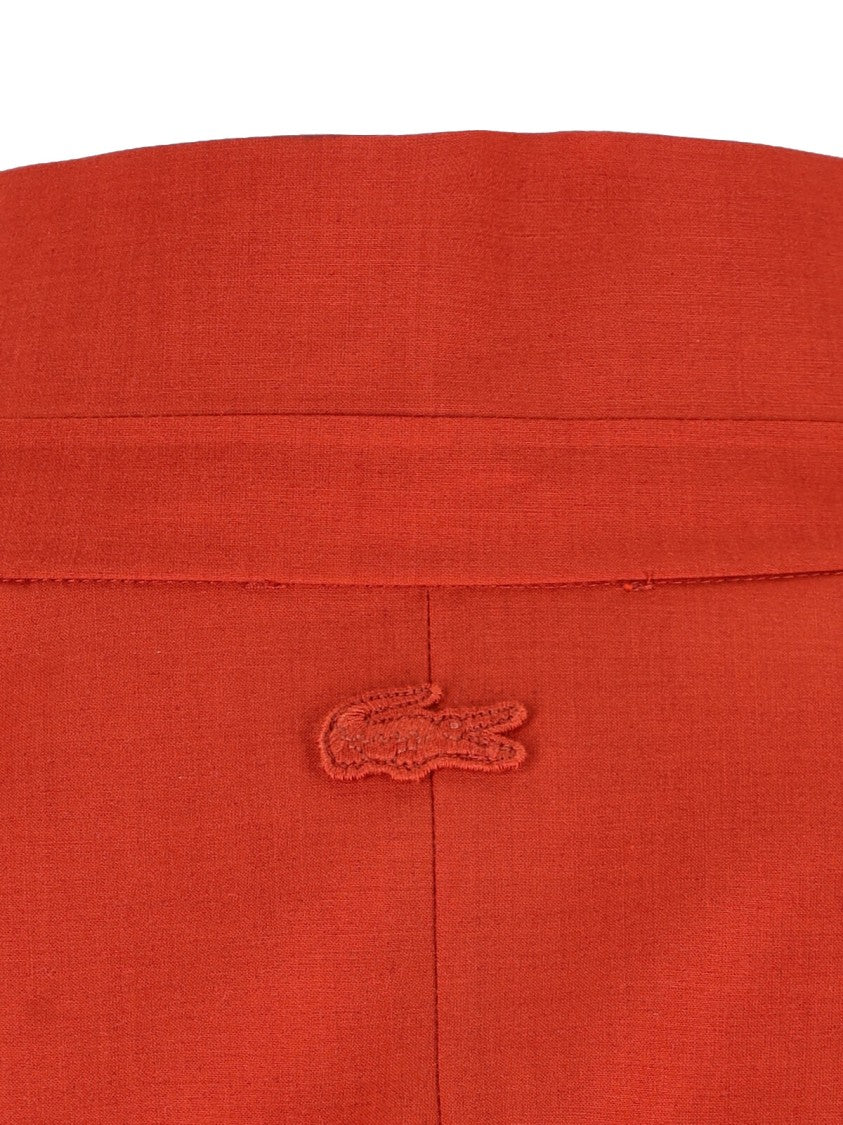 Lacoste Orange Technical Taffeta Popover Logo Jacket