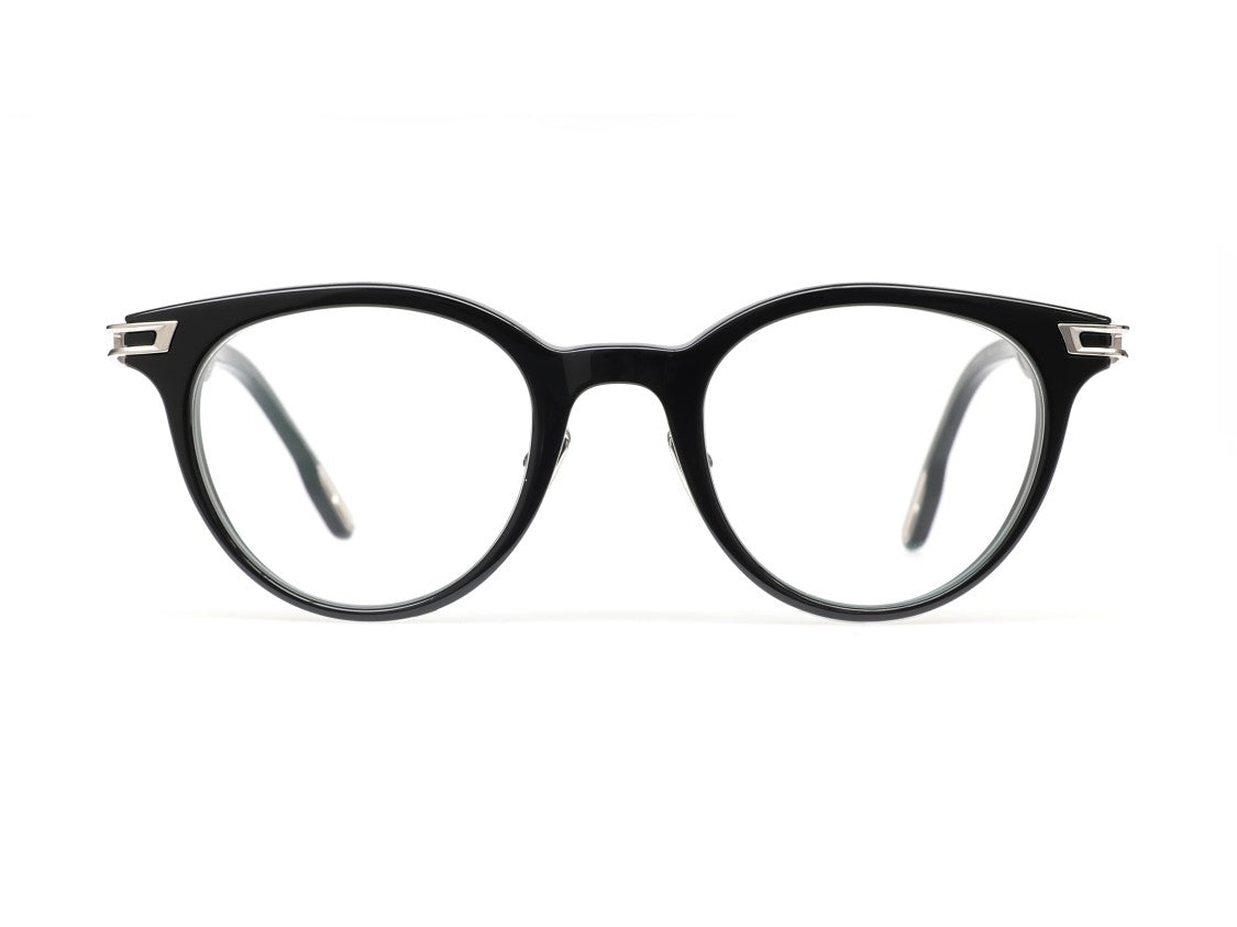 Maybach Silver The Serenity Ii Glossy Round Eyeglasses