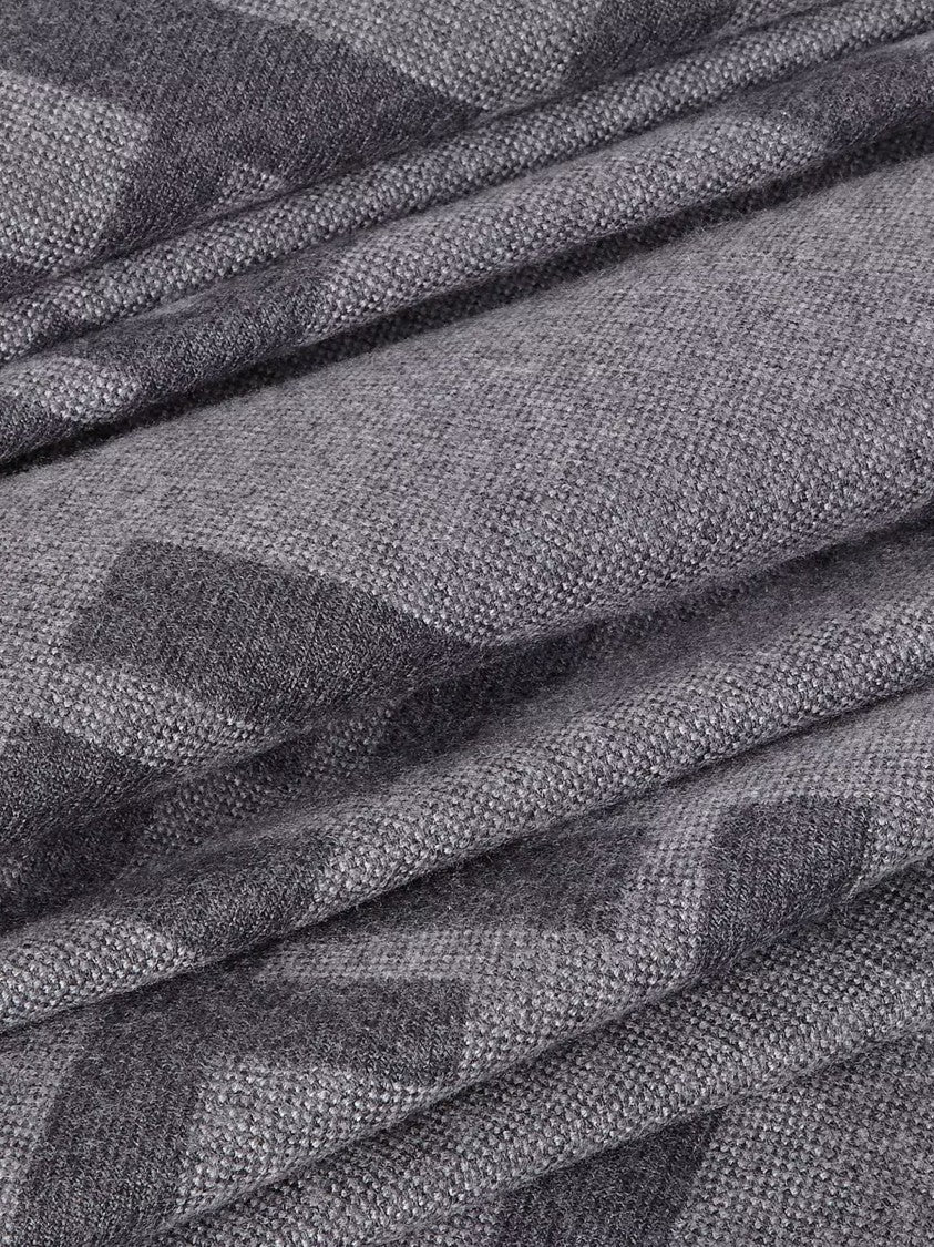 Fendi Ff Oblique Fon Geometric Pattern Scarf
