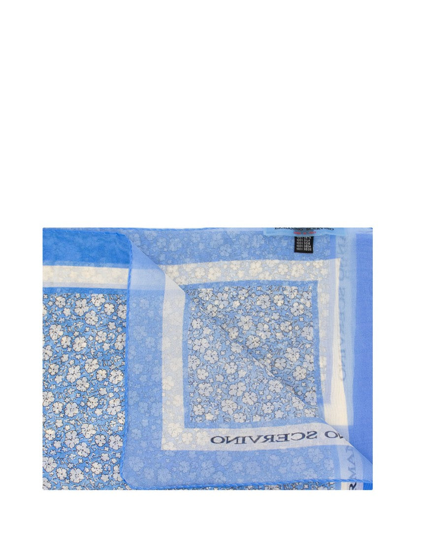 Ermanno Scervino Silk Scarf With Delicate Floral Print