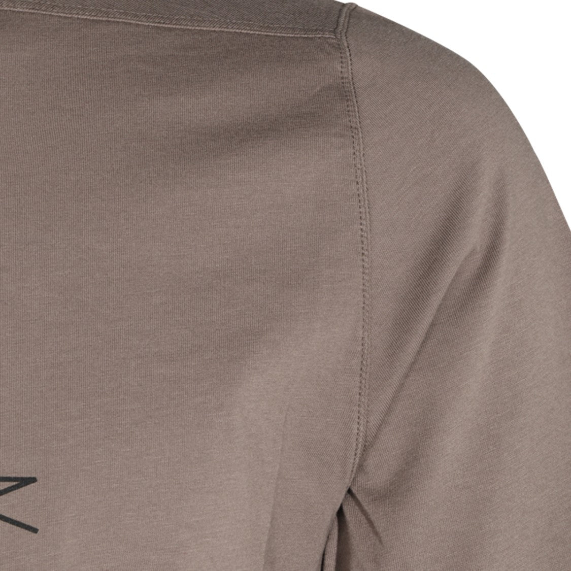 Drkshdw By Rick Owens Taupe Central Graphic Logo T-Shirt