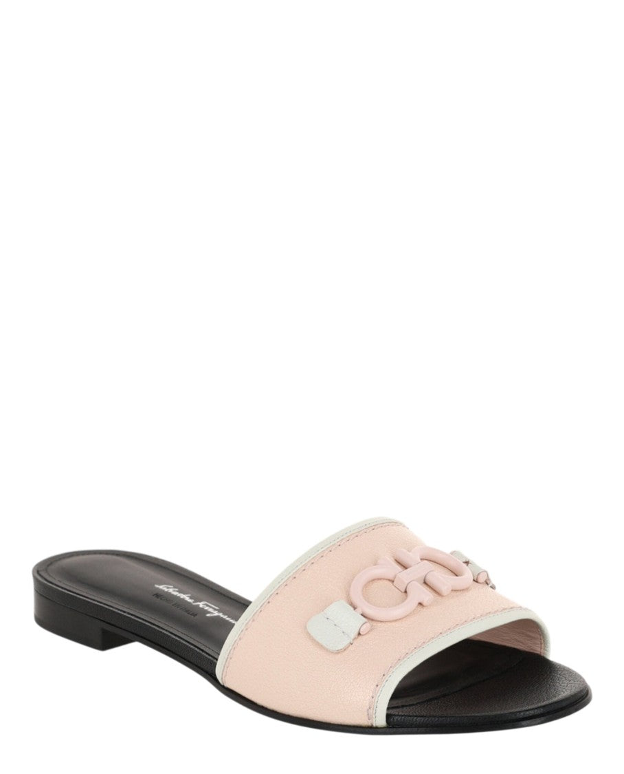 Ferragamo Rhodes Leather Slides