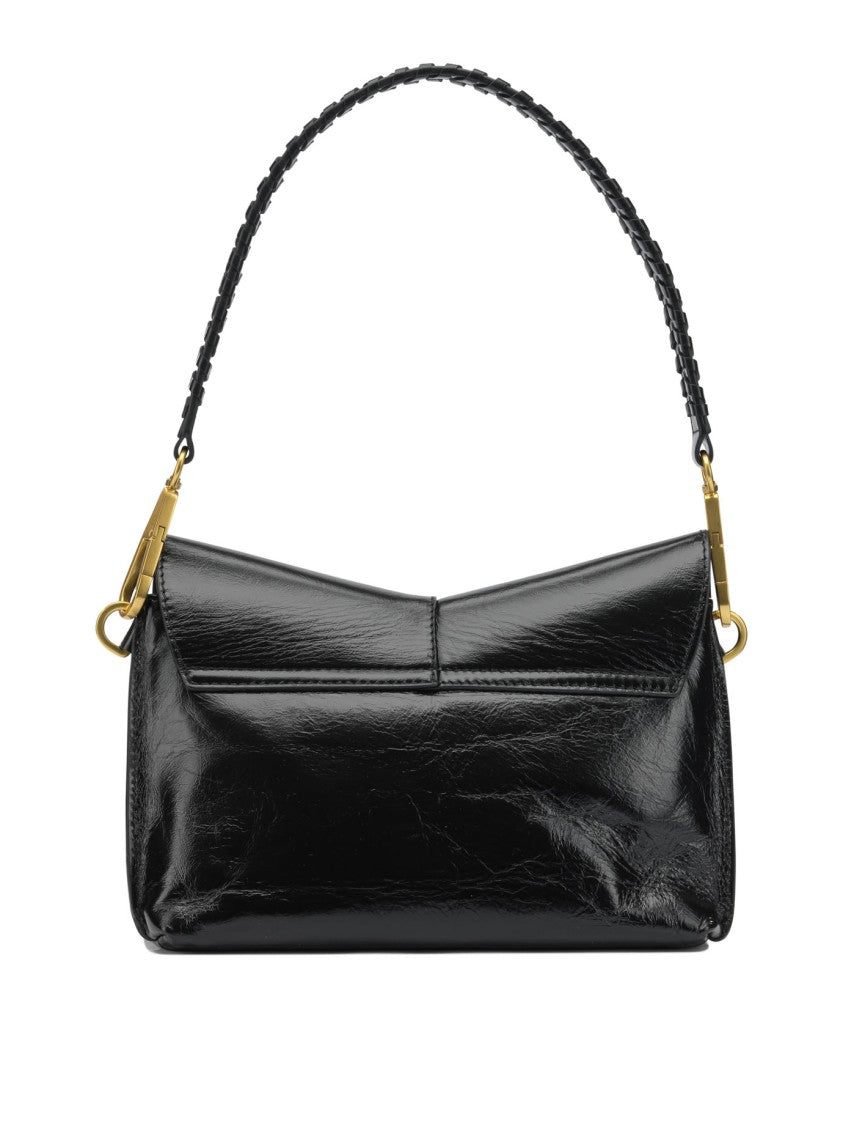 Gianni Chiarini Leather Clutch With Braided Handle