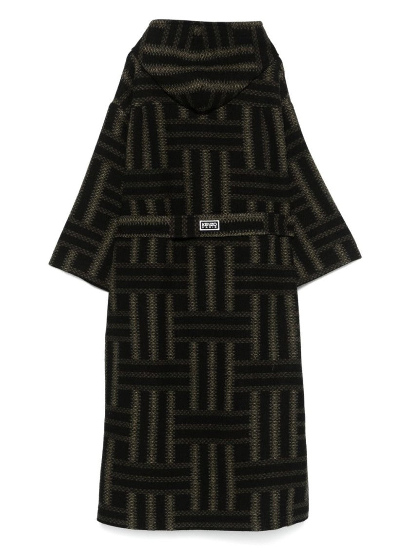 Kenzo Double-Breasted Jacquard Coat