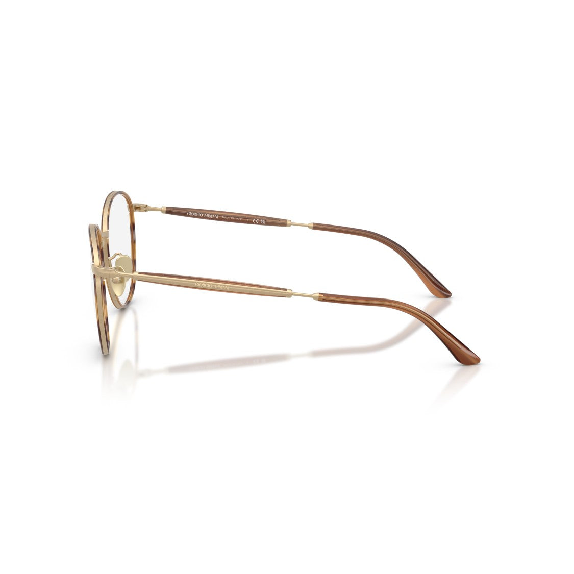 Giorgio Armani 0Ar5161j Round Frame Eyeglasses With Tortoiseshell Accents