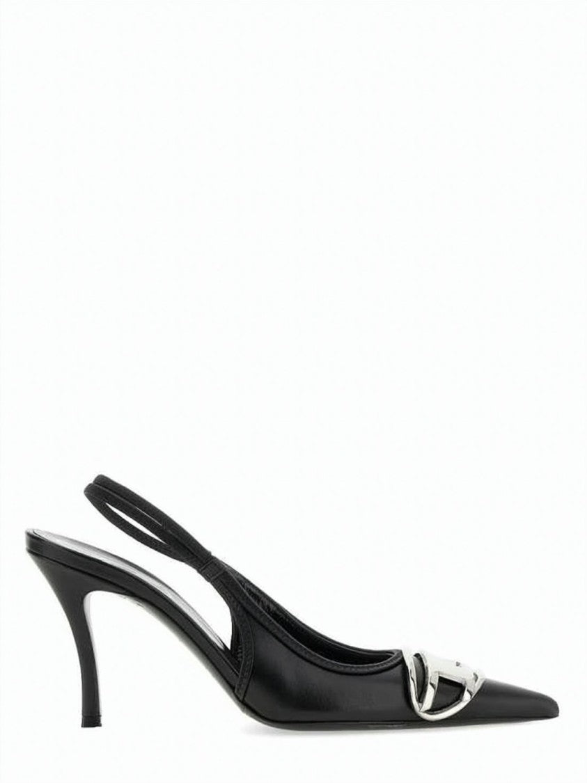 Diesel D-Venus Slingback Pumps With Pointed Toe