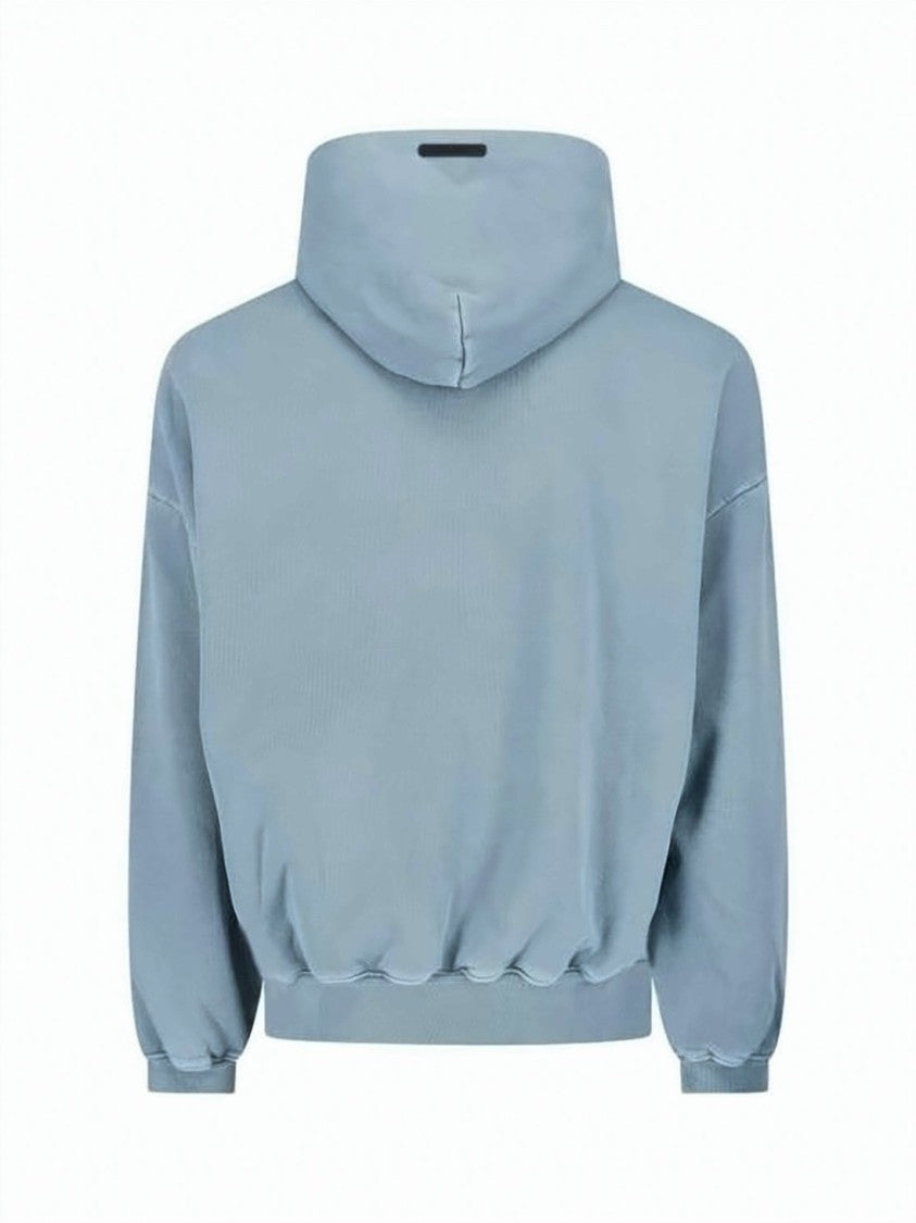 Fear Of God Relaxed-Fit Cropped Hoodie With Bold Front Print
