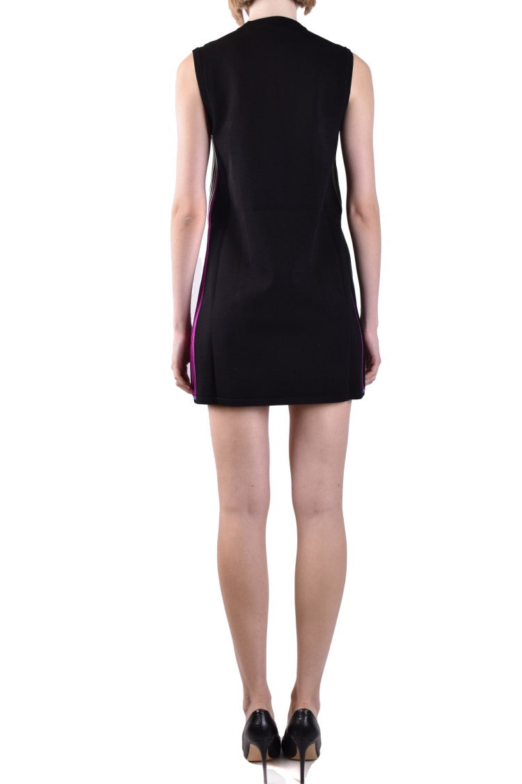 Diane Von Furstenberg Multicolor Sleeveless A-Line Dress Modern Stripes
