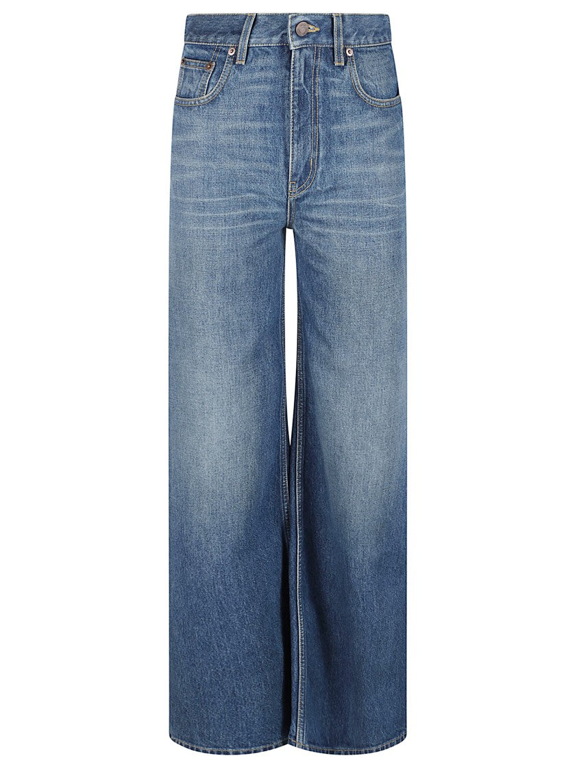 Chloé Wide-Leg Denim Jeans With Classic Five-Pocket Design