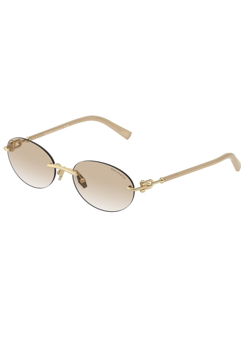 Tiffany & Co. Rimless Oval Sunglasses