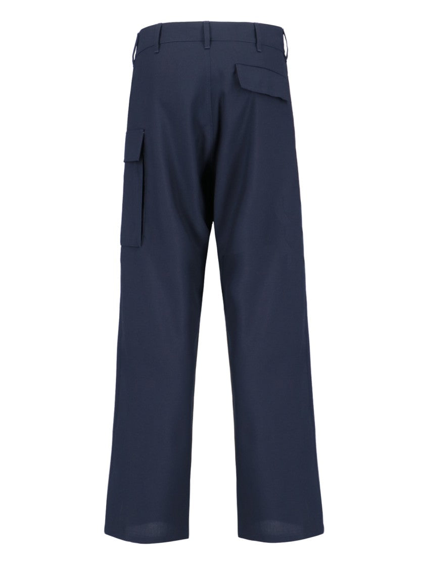 Marni Virgin Wool Cargo Trousers – Navy
