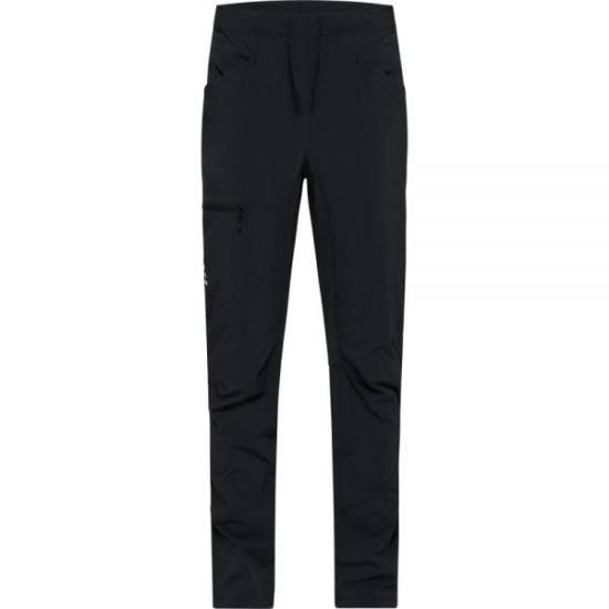 Haglöfs Sleek Black Straight Pants With Minimalist Design And Functional Features