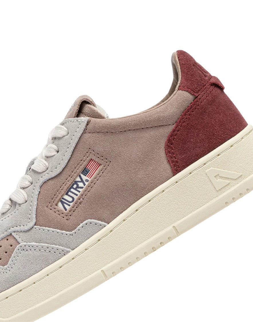 Autry Burgundy Leather Action Sneakers