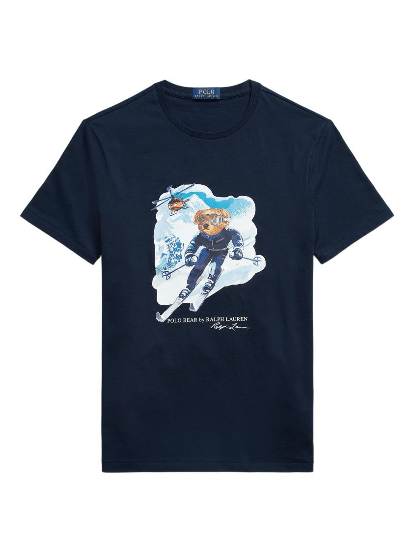 Polo Ralph Lauren Short Sleeve Skiing Bear Graphic Tee
