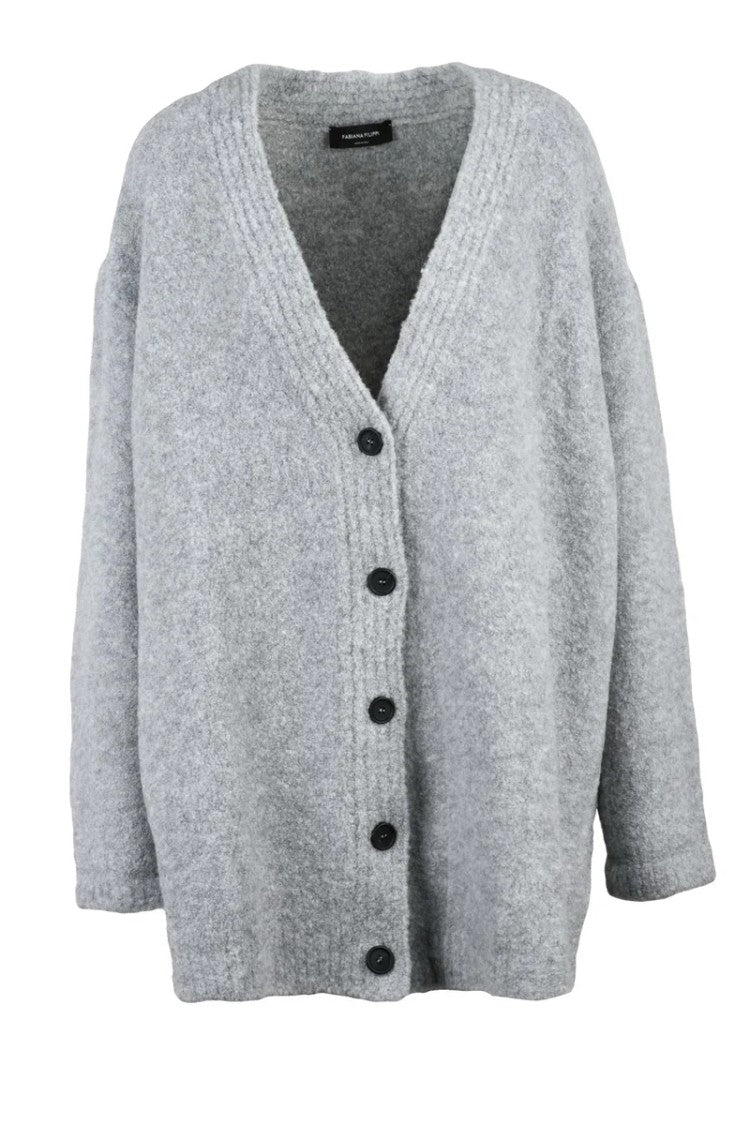 Fabiana Filippi Maxi Cardigan - Light Grey
