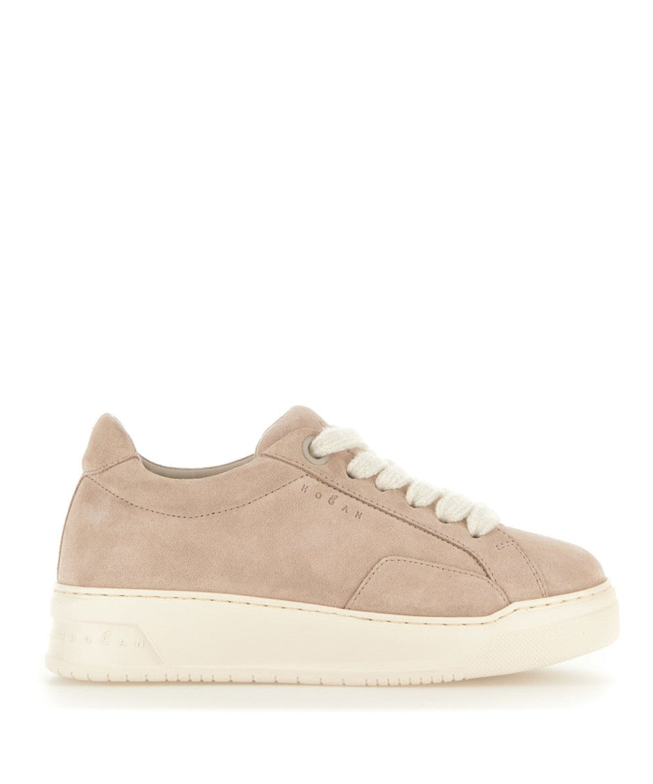 Hogan Minimalist Suede Low-Top Sneakers