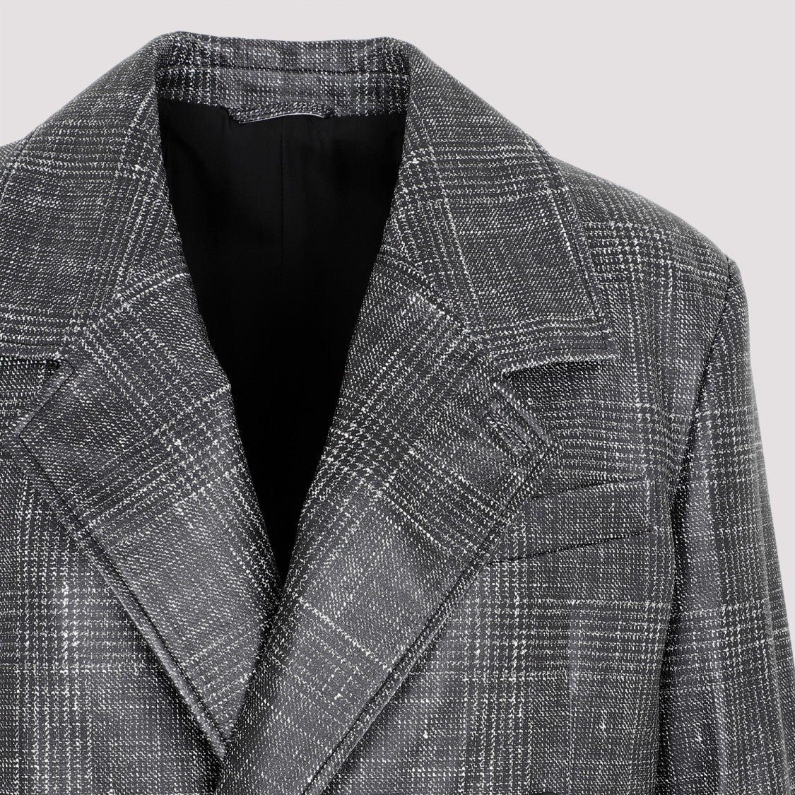 Bottega Veneta Black Printed Leather Jacket