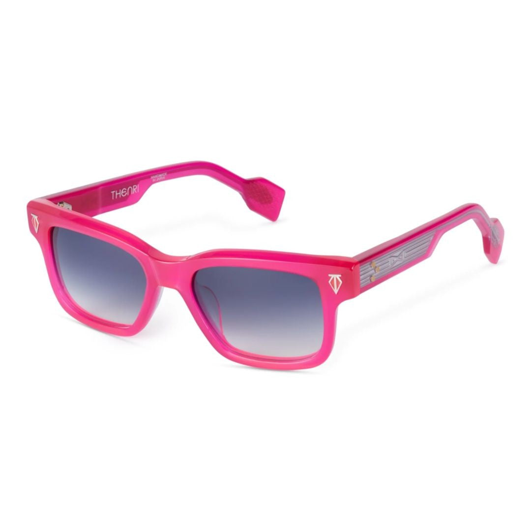 T Henri Daytona Bold Rectangular Frame Sunglasses With Gradient Tint Accents