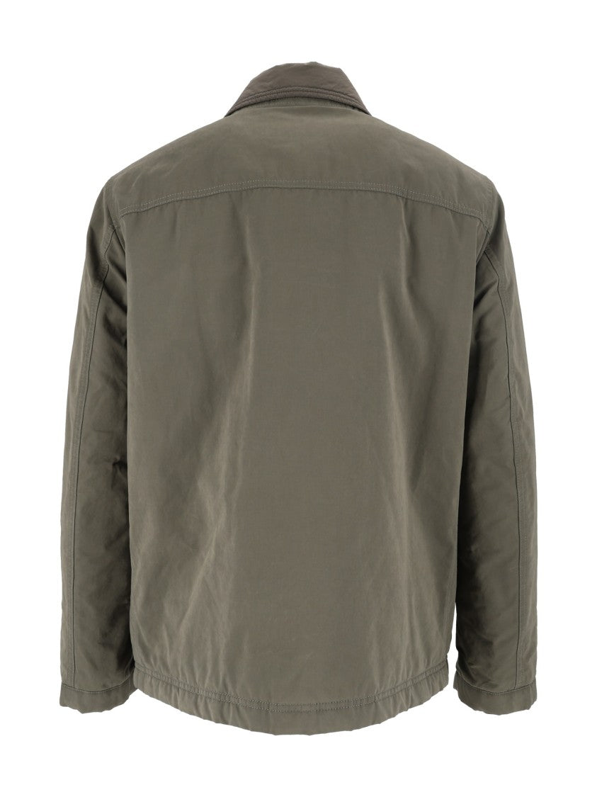 Fay Dual Washed Boxy Padded Toggle Jacket