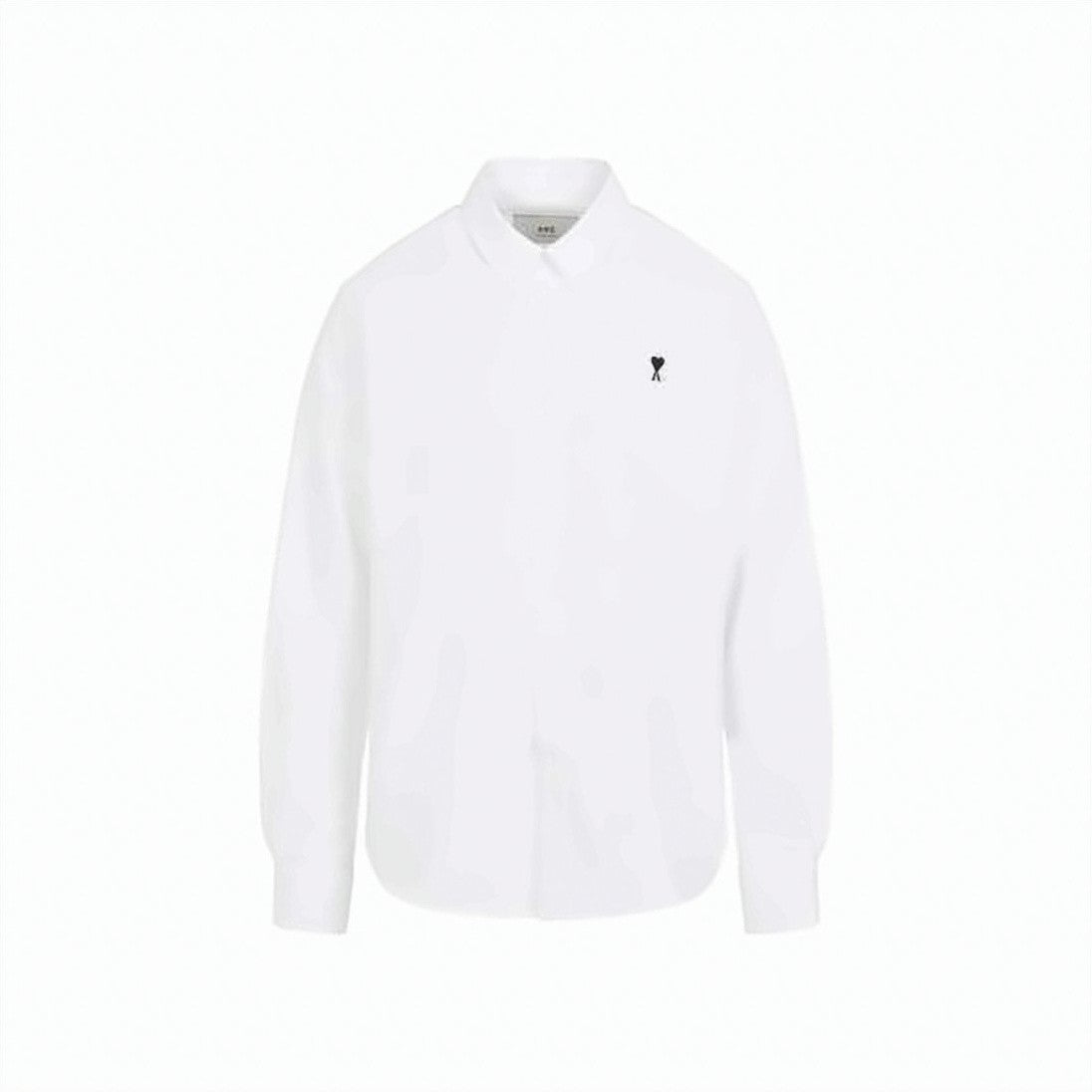 Ami Paris Long-Sleeve White Cotton Shirt